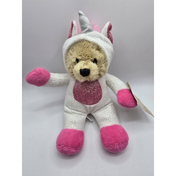Ganz Wee Bear Unicorn Plush Stuffed Animal 8" - Picture 1 of 9